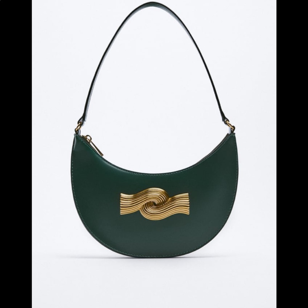 Zara Metal Trim Shoulder bag